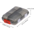 thumbnail image 4 of Portable Pill Box with 10 Compartments Removable Oval Shaped Plastic Pocket Pill Box for Camping Travel, 4 of 5