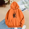 thumbnail image 2 of WEAIXIMIUNG Sweatshirts pour Femmes Tendance avec Slogans Sweat à Capuche Graphique pour Femmes Pull Oversize Manches Longues Décontracté avec Poches, 2 of 3