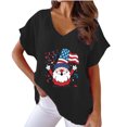 thumbnail image 2 of Gifts for Her 4Th of July Shirts Women Funny Tshirts Shirts V Neck Patriotic Dresses Plus Size Red White and Blue Tops for Men Graphic Tees Shirts Dressy Casual Clearance Blouses, 2 of 4