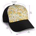 thumbnail image 2 of Yiaed Cute Sunflower Print Baseball Cap Dad Hat Polo Style Plain Blank Adjustable Size, 2 of 5