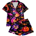 thumbnail image 6 of BILIKEYU Women's Pajama Sets Halloween Print Buttoned Waist Set, Womens Tops, Pajamas for Women Set, Halloween Pajamas Women, 6 of 6