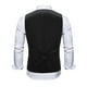 thumbnail image 3 of pstuiky Camiseta sin mangas para hombre, Blusa sin mangas con cuello en V, botones y pajarita con bolsillos estampados a la moda para hombre Camisas de hombre l, 3 of 3