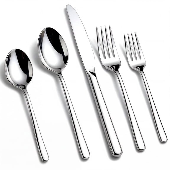 Kikcoin 20 Pcs Silverware Set for 4, Stainless Steel Flatware Sets, Mirror-Polished Cutlery Utensils, Spoons and Forks for Kitchen