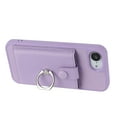 thumbnail image 3 of Dteck Wallet Case for iPhone 16e,Shoockproof Magnetic Closure Card Slot Case with 360°Rotating Kickstand Lightweight Leather Back Phone Cover for iPhone 16e,Purple, 3 of 9