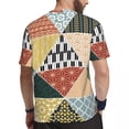 thumbnail image 3 of Colorful Patchwork T-Shirt Men Tribal Ethnic Streetwear Sports T Shirts Fast Dry Beach Har, 3 of 4