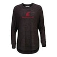 thumbnail image 2 of Women's  Black Washington State Cougars Oversized Cuddle Raglan Tri-Blend Pullover Sweatshirt, 2 of 3