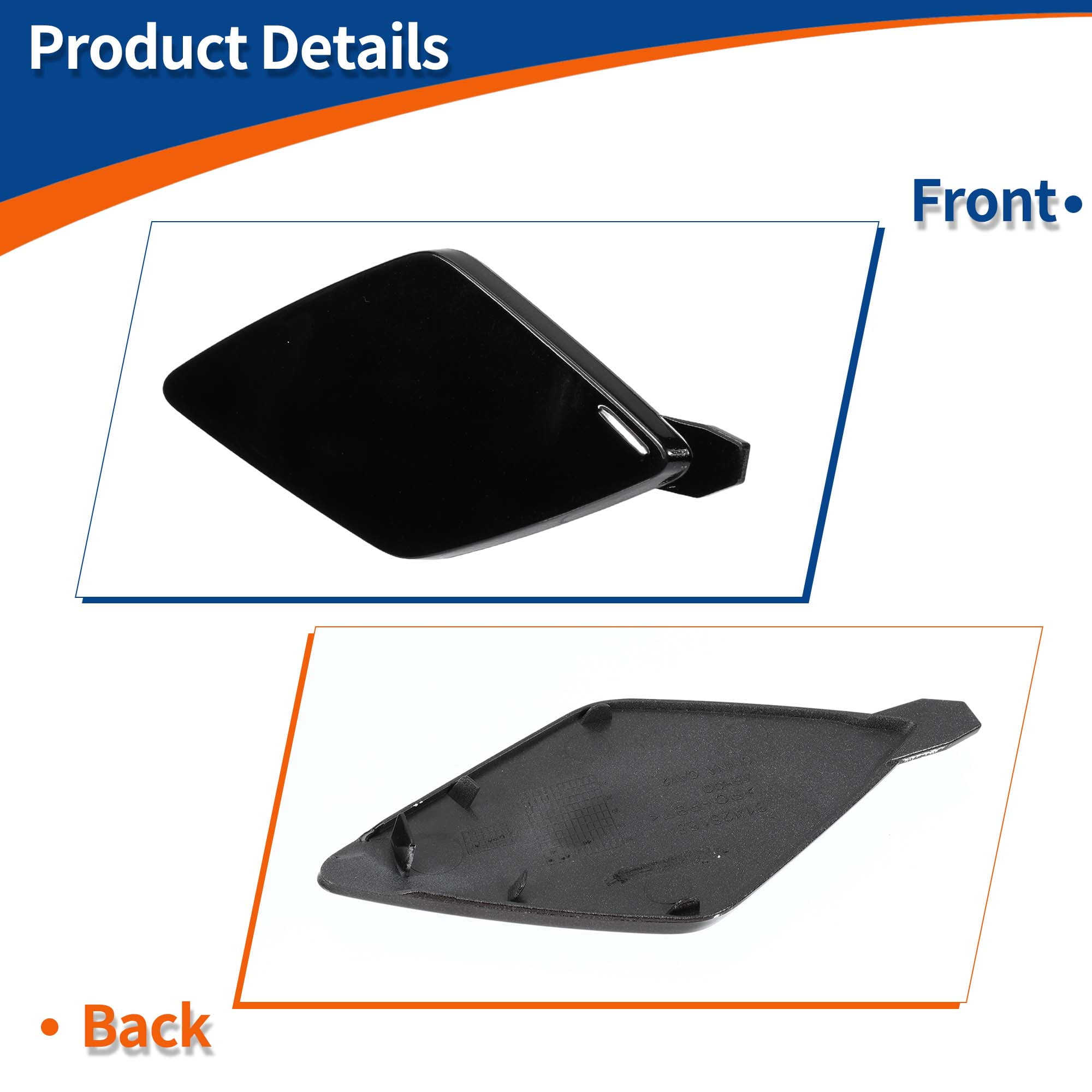 Unique Bargains Car Bumper Tow Hook Cover for Volvo XC60 2018-2021 - Pack of 1