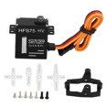 thumbnail image 2 of Servo De Coche De Control Remoto, Servo De Coche RC Negro Sin Núcleo 7,5 Kg De Metal Completo Con Brazo Servo Para Coche 1/18 RC, 2 of 7