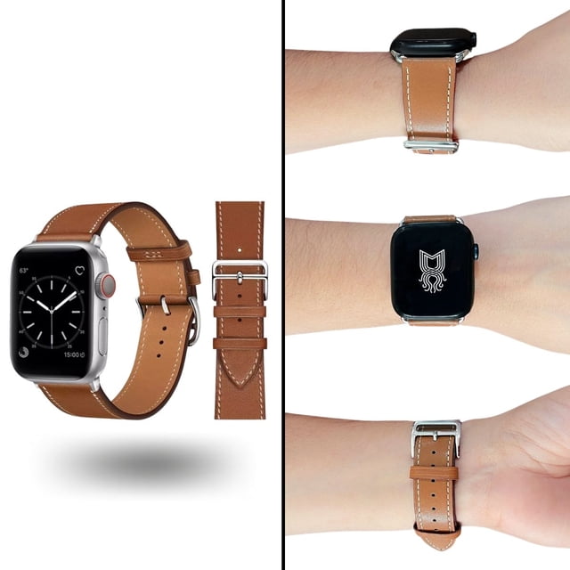 Correa para apple Watch compatible con Ultra / 45mm / 44mm / 42mm de Piel. Mamá Pulpo Piel