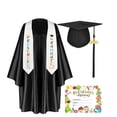 thumbnail image 1 of Kindergarten Graduation 2026 Cap And Gown Set Silk Finish Graduation Outfit With Tassel And Keepsake Gift Kit Commemorative Ceremony Attire Photo Props School Celebration Outfit For Graduation Memory, 1 of 5