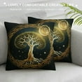 thumbnail image 3 of COMIO  Sun and Moon Tree Throw Pillow Covers Soft Square Cushion Pillowcase for Sofa Couch Home Decor, 3 of 5