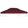 thumbnail image 1 of Cubierta superior para toldo para gazebo VidaXL, color burdeos, 4 x 3 m, resistente al agua, 1 of 6