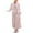 A-Pink52, variant on Women's Bathrobe Faux Fur Trim Plush Loungewear Robe With Belt For Cozy Home Sleepwear