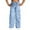 Z10 Blue, variant on Girl Pants,Teen Girls Wide Leg Jeans Star Decor Elastic Waist Casual Comfort Pants Autumn Fashion Daily Playwear,School Kids Clothes,Blue,12-13 Years