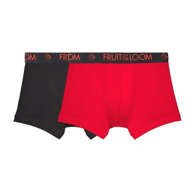 Bóxer Fruit Of The Loom para Hombre, Breathable Micro-Mesh 2 Piezas Multicolor Talla M