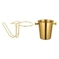 thumbnail image 3 of LOVIVER Desktop Ice Bucket Stand Coolers Rack Lightweight Multifunction Heavy Duty Bucket Rack for BBQ Cooking Outdoor Camping Gold, 3 of 8