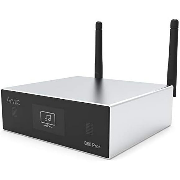 Arylic Up2stream S50 Pro+, Receiver Audio WiFi e Bluetooth,Preamplifier aptX HD con ESS Sabre Dac AKM ADC Multiroom/multizone, Ricevitore Stereo Wireless con AirPlay, Spotify, Internet Radio