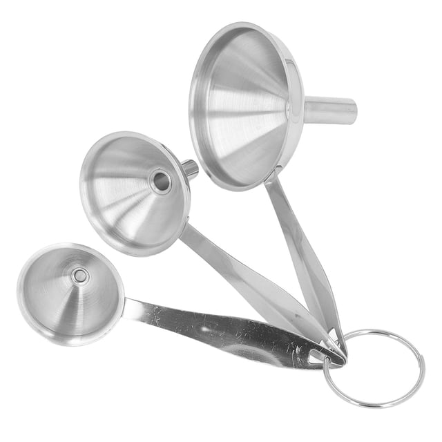 Entonnoir en Acier Inoxydable, 3 Pcs Petits Entonnoirs en Acier Inoxydable pour Bouteilles, Performance de Premier Ordre