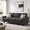 Grey-Chenille, variant on Merluxy 74.8" 3 Seater Sofa with 22" Deep Seat, Beige Couch for Living Room, Full Metal Support, for Bedroom & Apartment, Beige Linen