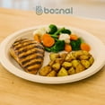 thumbnail image 2 of BOSNAL 10 Inch Oval Bagasse Plates (100 Pack) – Compostable, Biodegradable & Eco-Friendly Disposable Dinner Plates for Parties, Events & Catering, 2 of 7