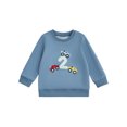 thumbnail image 2 of Toddler Boy Birthday Sweatshirt Number Car Embroidery Long Sleeve Round Neck Pullover Loose Tops, 2 of 10