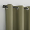 thumbnail image 3 of Sun Zero Cyrus Thermal 100% Blackout Grommet Curtain Panel, 40"X96", Olive Green, 3 of 10