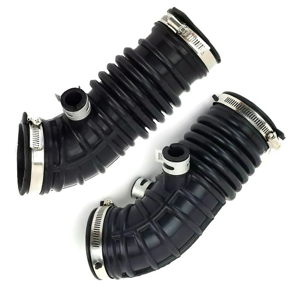 2x Luxury Car Air Intake Hose for INFINITI G35 EX35 G37 2007-2012, Enhances Vehicle Appearance, Black Tubes