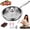 9.4In, variant on Titanium Pans for Cooking, Nonstick Frying Pans with Lid, No Coating Hammered Cookware Even Heating, Non-Toxic,Ultra-Durable,Scratch-Resistant, Compatible with All Cooktops (9.4In)
