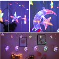 thumbnail image 4 of Estrella Luna Led Cortina Cadena Luz Ramadán Decoración Islam Musulmán Fiesta Decoración Para Eid Mubarak Yuarrent HA024713-00, 4 of 7