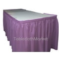 thumbnail image 3 of POLYESTER PLEATED TABLE SET SKIRT skirting Catering Trade Show Dj set up kit", (Color: Lavender - Size: 14' Table Skirt), 3 of 3