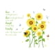 thumbnail image 3 of Advancent 2 uds pegatina de pared girasoles mariposas dibujos animados conveniente cartel usable Simple operación calcomanías Decoración Decoración del hogar, 3 of 6