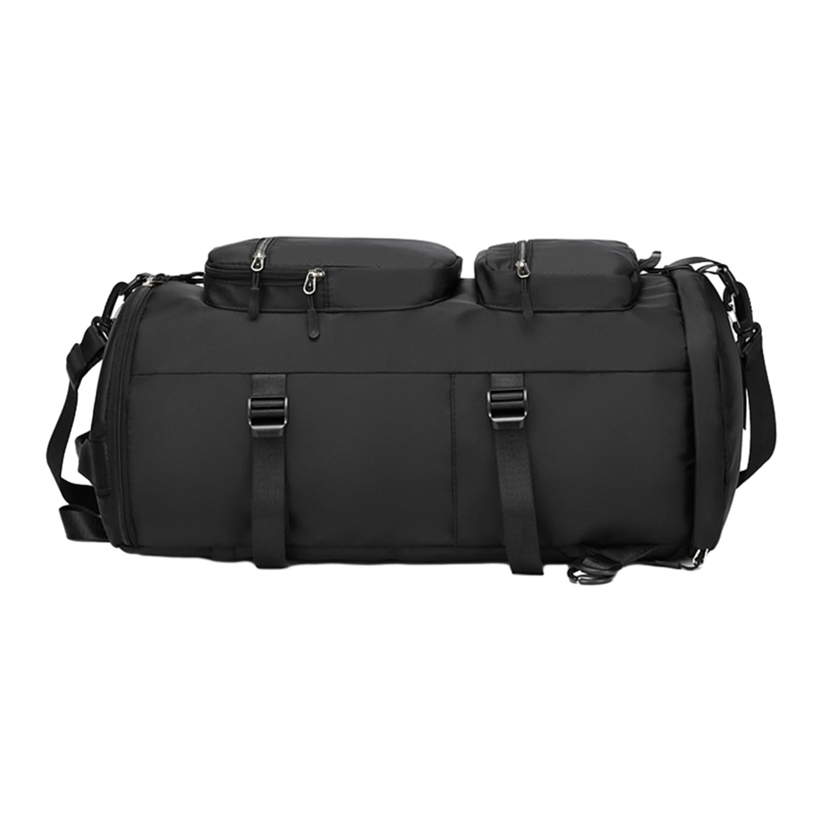 Duffel Backpack Sports Gym Bag Fitness Gym Swimming Weekender Overnight Bag Black