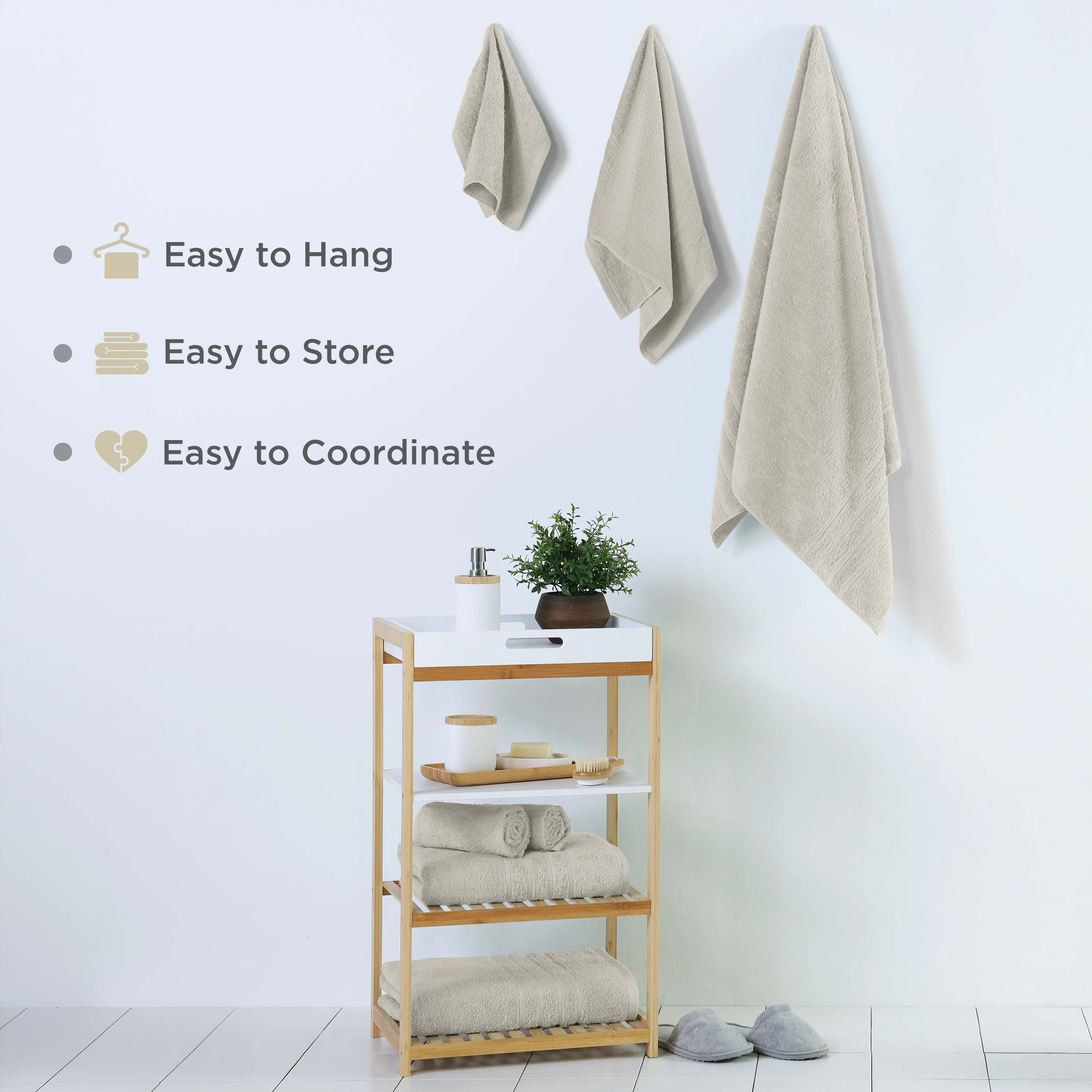 Martex 6-Piece Towel Set | 100% Cotton Soft & Absorbent Bath Towels | New Sand