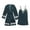 Green, variant on Womens Robes Lightweight Lace Patchwork Homewear Long Sleeve Clothes Loose Solid Color Fall Fashion Nightgown Comfy Sleepwear Homewear Sets (Black,M)