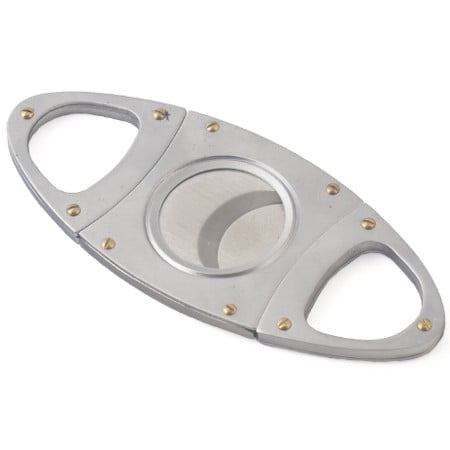 Stainless Steel Double Blade Oval Cigar Cutter