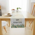 thumbnail image 2 of Birthday Table Runner, Modern Simple Tablecloth, Suitable for Kitchen, Dining Room and Living Room, Display Wedding Party Table Setting Decoration, Birthday Gift, 2 of 5
