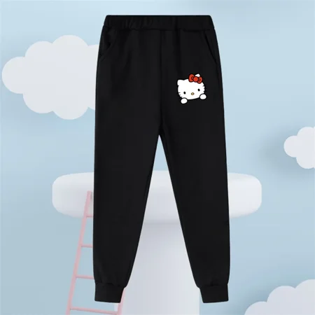 

Welcoming Hello Kitty Long Sleeve Tops for Kids Fans Soft Kawaii Graphics on Solid Colors Perfect for Cozy Autumn Winter Days ZR