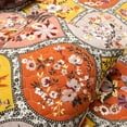 thumbnail image 6 of Lush Decor Bohemian Flower Reversible Oversized Cotton Quilt Tangerine/Lilac 3Pc Set Full/Queen, 6 of 9