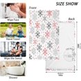 thumbnail image 3 of GZHJMY Christmas Snowflake Cotton Hand Towel Set of 2, Highly Absorbent Soft Fingertip Towels for Bathroom Kitchen Hotel Gym Spa, 16 x 28 Inch Washcloths, 3 of 7