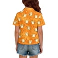 thumbnail image 6 of Grblisyd Girls Short Sleeve Polo Shirts Kids Cute Animal Print School Uniform Polo Shirt 10-12 Years, 6 of 6