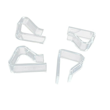 

YDNGF 4PCS Transparent High-Quality Plastic Tablecloth Clip Transparent 4 Clips Function Fixing Tablecloth with Strong Plastic Kitchen，dining & Bar