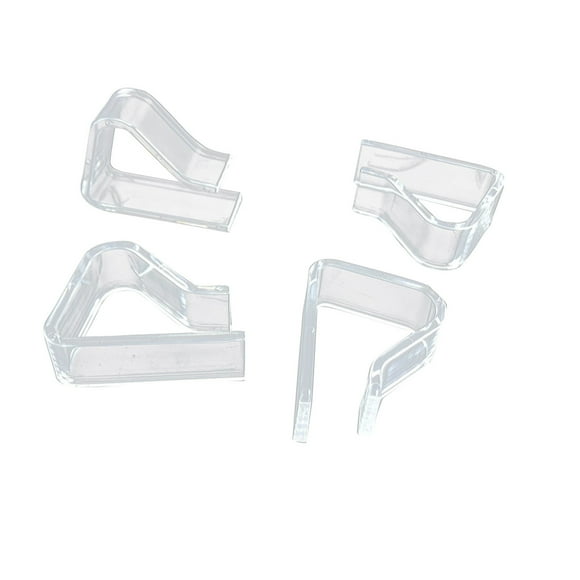 Catégorie de Produit Nappe / Transparente Nappe à 4 Pinces de Fixation pour Cuisine Salle à Manger Bar - Polyester Moderne Superposé pour une Finition Lisse