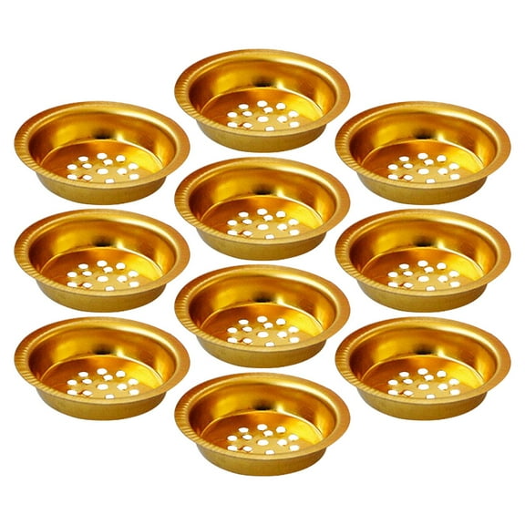 10pcs Small 2.3" Metal Incense Burner Screens Mesh for Middle Eastern Style Home Fragrance and Ritual Supplies