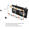 thumbnail image 5 of Tropical Fish 1 License Plate Frames for Women Men Car Plate Holder Cover Metal Tag Aluminum Car Accessories Front Rear Plate Decor, 5 of 6