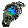 thumbnail image 1 of Reloj Niños Deportivo Luminoso Impermeable Camuflaje Militar Color de la correa Verde, 1 of 5