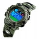 thumbnail image 1 of Reloj Niños Deportivo Luminoso Impermeable Camuflaje Militar Color de la correa Verde, 1 of 5