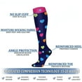 thumbnail image 3 of 8 Pairs Compression Socks for Women & Men Circulation 15-20 mmHg is Best Support for Athletic Running,Hiking, 3 of 6