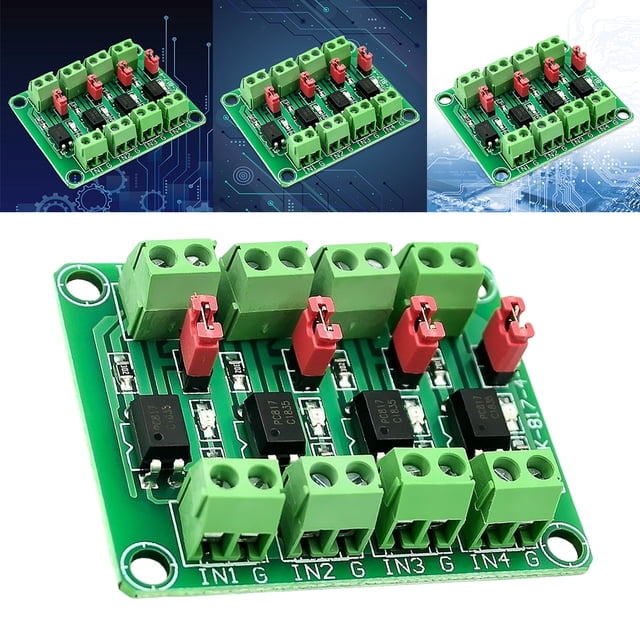 Controlador Módulo Aislamiento Fotoeléctrico Convertidor Voltaje Adaptador PC817 OptoCoupler Transmisión Alta Velocidad 2/4/8 para Un Nuevo