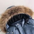 thumbnail image 4 of Coerni Toddler Girls Snowsuit 2 Piece Ski Suit Insulated Down Coat Hooded Puffer Jacket and Snow Pants Snow Clothes for Kids, 4 of 7