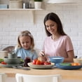 thumbnail image 3 of Loobuu Wheat Straw Dinnerware Sets (20PCS) - Lightweight & Unbreakable Dinnerware Set - Microwave Safe Plates Set  Bowls  Cups  Forks and Spoons  Service for 4  Great for Kids & Adult, 3 of 7